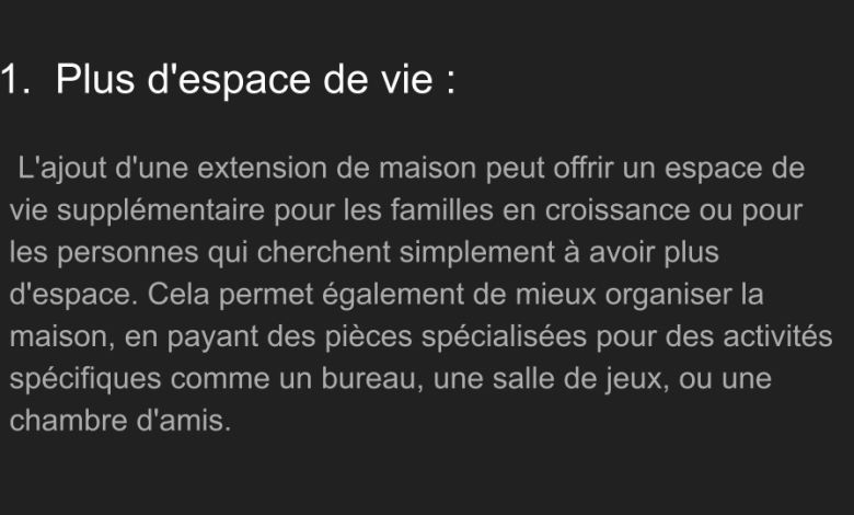 Agrandissement de maison - Boonyan Info