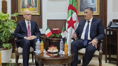 M belaribi et l'ambassadeur italien alberto cutillo